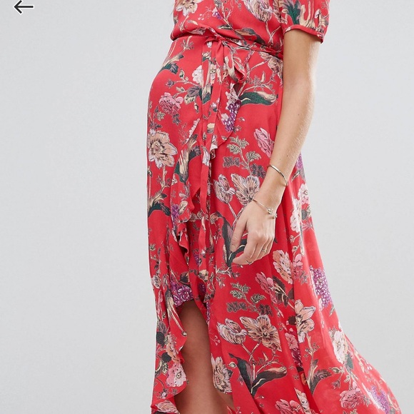 Asos Maternity Tea dress with ruffle detail - Picture 2 of 7